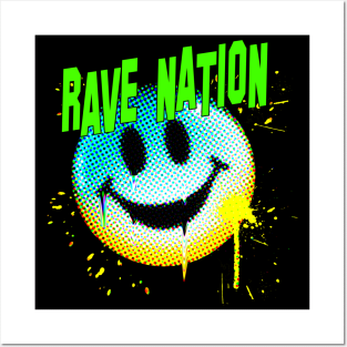 SMILEY #8 (RAVE NATION#1) Posters and Art